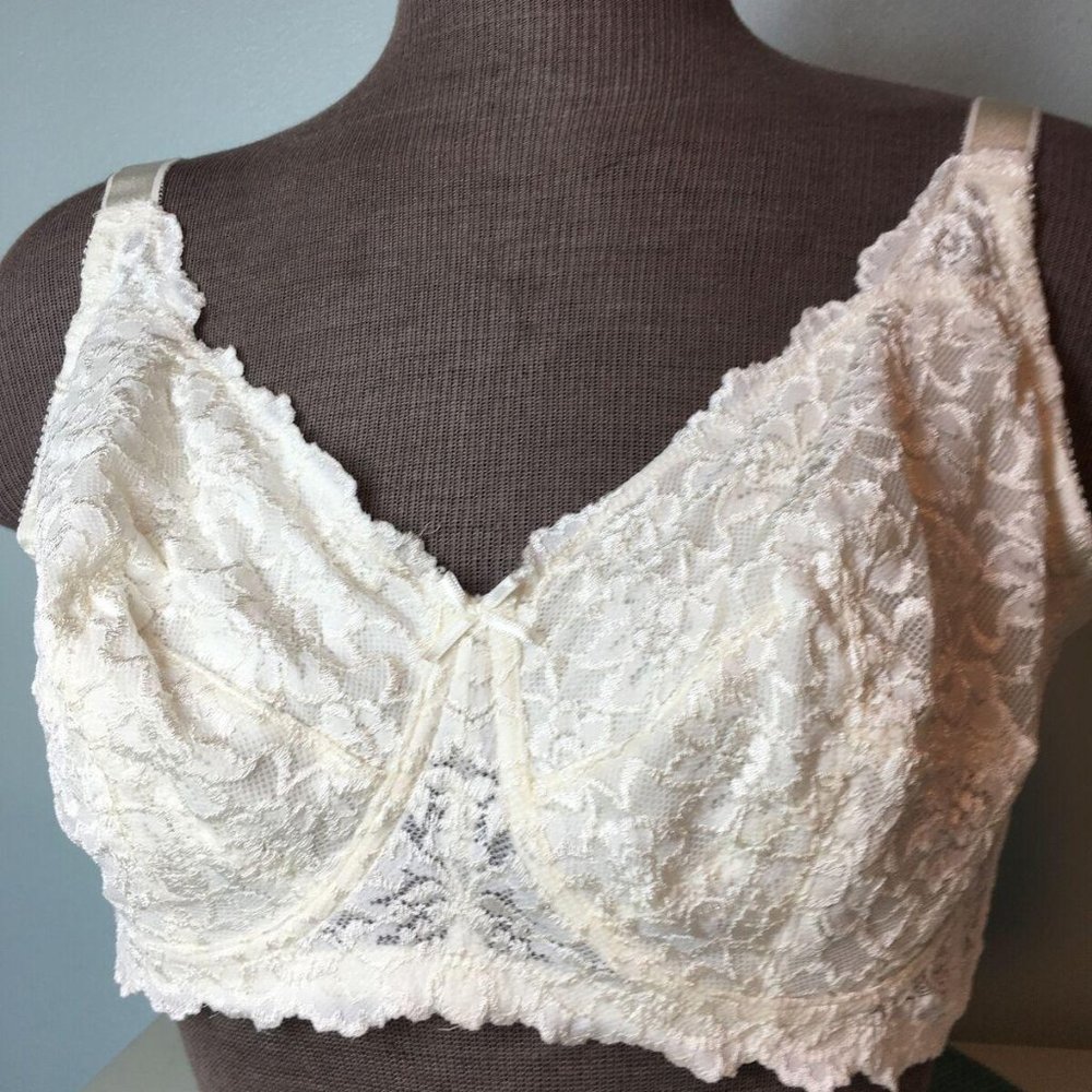Classique #710 Mastectomy Bra 42D Cream Floral